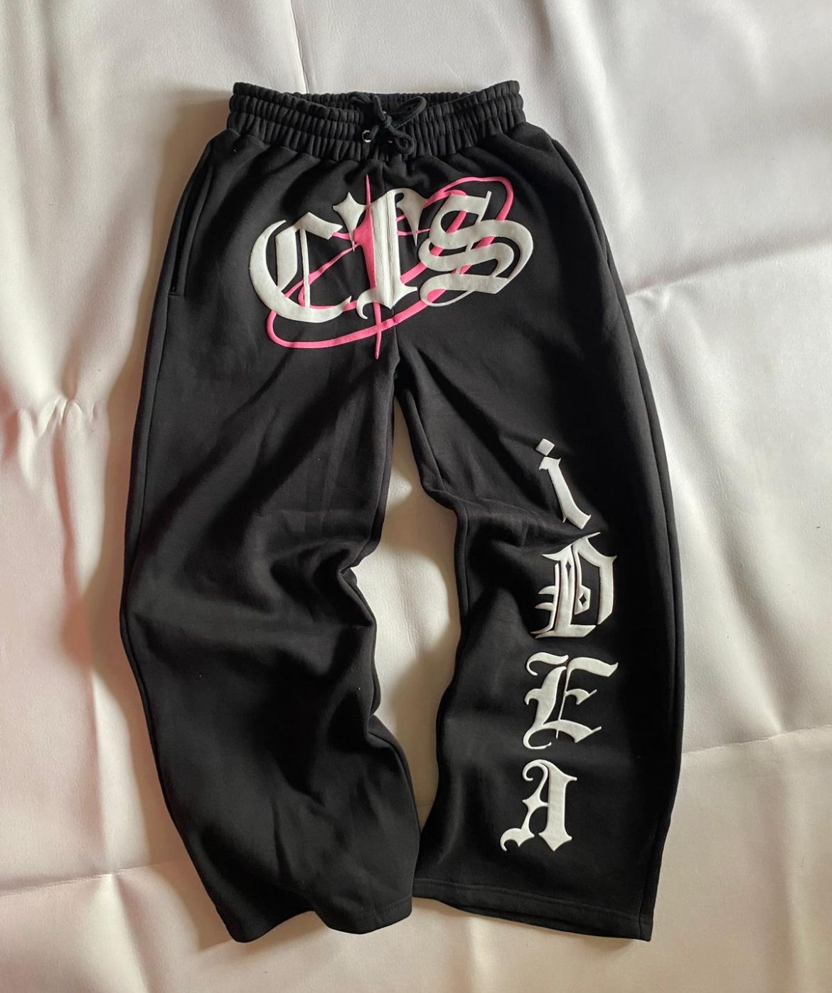 Pantaloni Tuta Baggy Neri e Rosa CTS