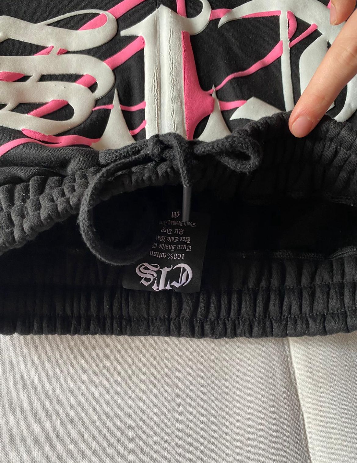 Pantaloni Tuta Baggy Neri e Rosa CTS